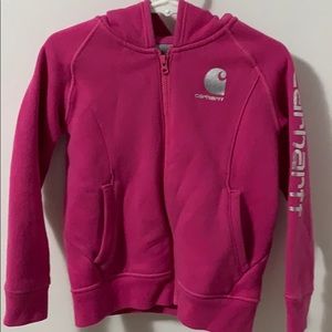 Hot Pink Carhartt zip-up hoodie
